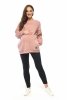 MijaCulture - 3 in 1 oversize maternity and nursing sweatshirt Miley M020 Dirty pink